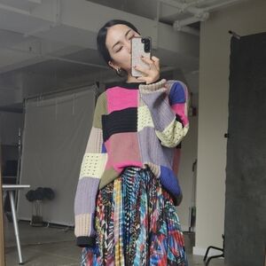 Nicole Miller patchwork jumper